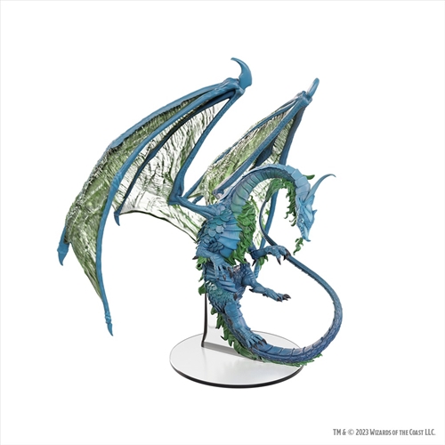 D&D Adult Moonstone Dragon huge boxed miniature 100 mm icons of the realms pre-painted